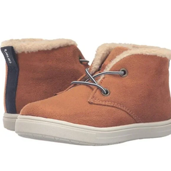 Carter's Toddler Kids Boys Sneaker Boot Faux Suede Winter Lace-Up Shoe B… - Picture 3 of 9